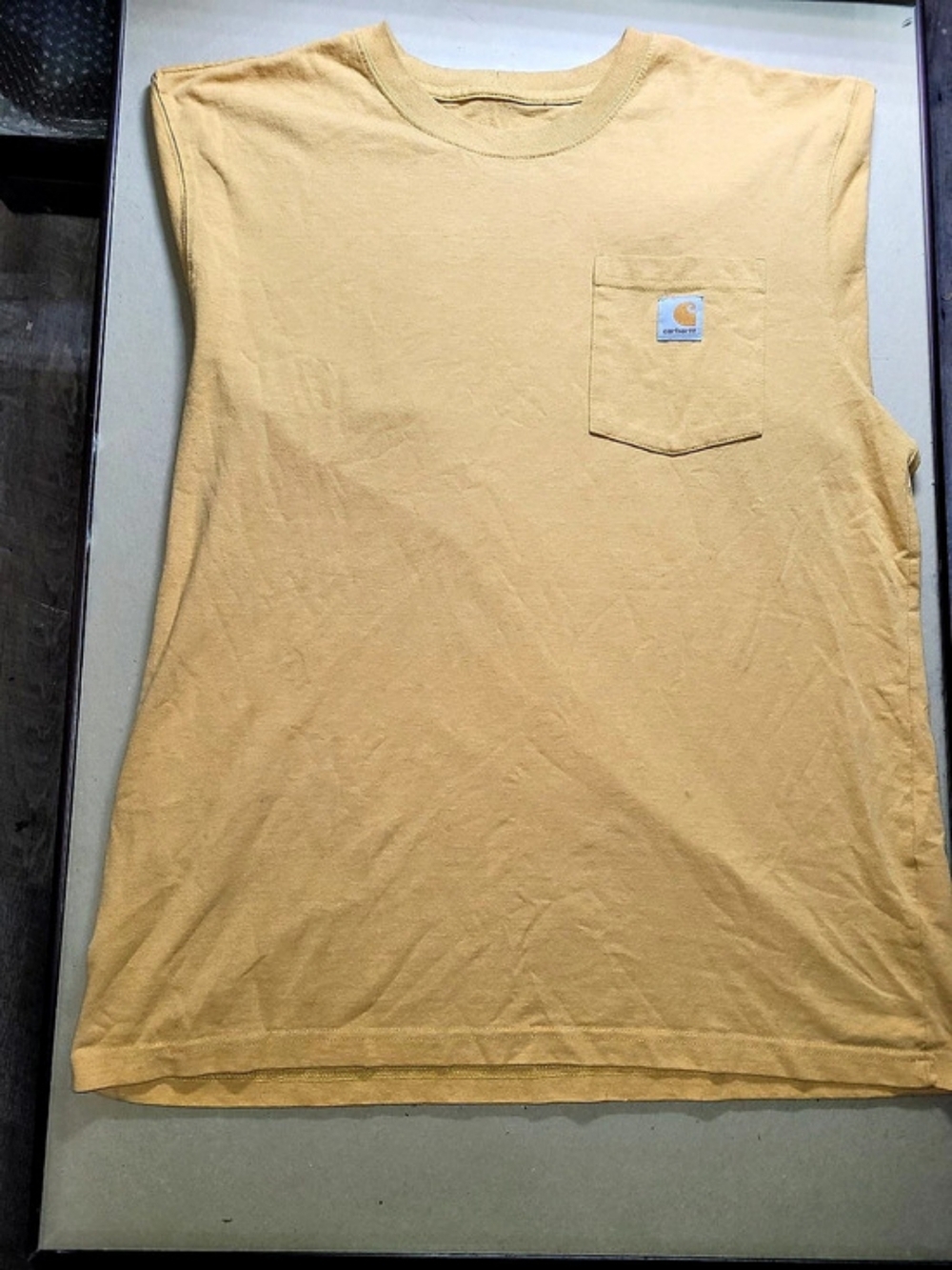 Carhartt K87 Loose Fit Heavyweight Short-Sleeve Pocket T-Shirt K87 Yellow Pocket